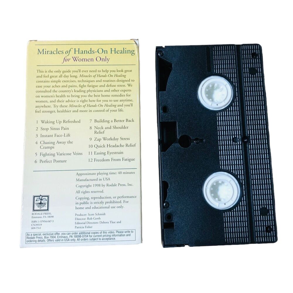 Miracles of Hands-On Healing For Women Only (VHS 1998) Rodale Press sealed - Picture 4 of 5